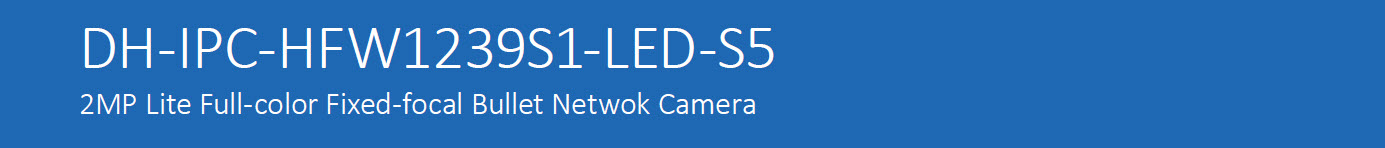 دوربین مداربسته بولت داهوا مدل DH-IPC-HFW1239S1-LED-S5